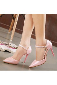 Women's Shoes Leatherette Stiletto Heel Heels Heels Wedding / Party & Evening Pink / White