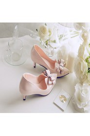 Women's Shoes Leatherette Stiletto Heel Heels Heels Office & Career / Party & Evening / Dress Pink / White