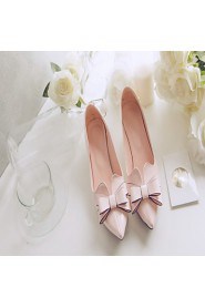 Women's Shoes Leatherette Stiletto Heel Heels Heels Office & Career / Party & Evening / Dress Pink / White