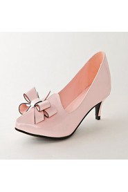 Women's Shoes Leatherette Stiletto Heel Heels Heels Office & Career / Party & Evening / Dress Pink / White