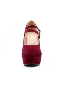 Women's Shoes Round Toe Chunky Heel Platform Pumps Shoes More Colors available