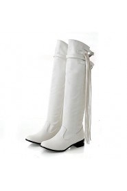 Women's Shoes Round Toe Low Heel Over the Knee Boots More Colors available