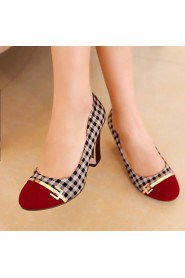 Women's Shoes Round Toe Chunky Heel Pumps Shoes More Colors available