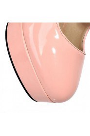 Women's Shoes Leatherette Stiletto Heel Heels Heels Office & Career / Dress / Casual Black / Blue / Pink / White / Beige