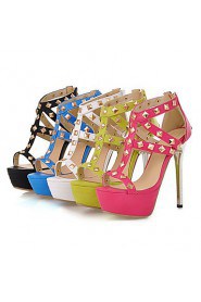 Women's Shoes Stiletto Heel/Platform/Open Toe Heels Sandals Party & Evening/Dress Black/Blue/Green/White/Fuchsia