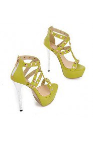 Women's Shoes Stiletto Heel/Platform/Open Toe Heels Sandals Party & Evening/Dress Black/Blue/Green/White/Fuchsia