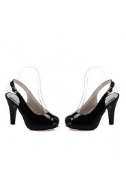 Women's Shoes Patent Leather Stiletto Heel Peep Toe Sandals Dress More Colors available