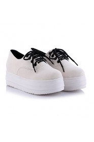 Women's Shoes Platform Platform/Creepers/Round Toe Fashion Sneakers Casual Black/Blue/White