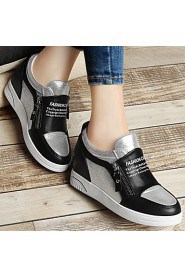 Women's Shoes Synthetic Wedge Heel Wedges / Creepers / Comfort Heels Office & Career / Dress / Casual Black / White