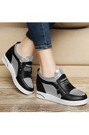 Women's Shoes Synthetic Wedge Heel Wedges / Creepers / Comfort Heels Office & Career / Dress / Casual Black / White