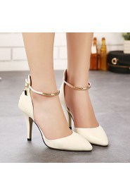 Women's Shoes Stiletto Heel Heels / Pointed Toe / Closed Toe Heels Casual Black / Pink / Almond