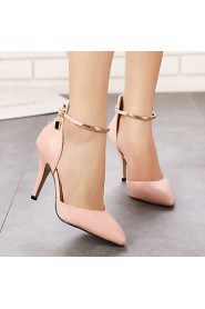 Women's Shoes Stiletto Heel Heels / Pointed Toe / Closed Toe Heels Casual Black / Pink / Almond