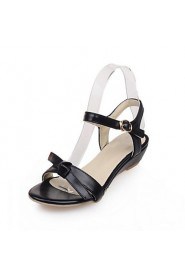 Women's Shoes Wedge Heel Wedges Sandals Party & Evening / Dress / Casual Black / Red / White / Beige