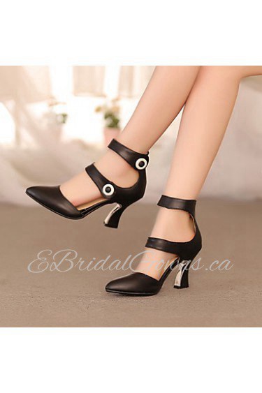 Women's Shoes Stiletto Heel Pointed Toe Pumps/Heels Office & Career/Dress Black/Pink/White