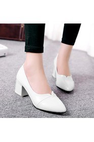 Women's Shoes Chunky Heel/Pointed Toe Heels Office & Career/Party & Evening/Dress Green/Pink/White