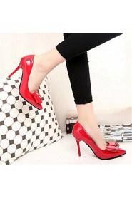 Women's Shoes Stiletto Heel Pointed Toe Heels Dress Black / Pink / Red / Gray