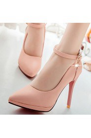 Women's Shoes Stiletto Heel/Platform/Pointed Toe Heels Party & Evening/Dress Blue/Pink/Almond