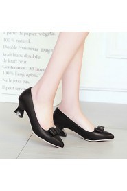 Women's Shoes Low Heel Pointed Toe Heels Office & Career/Dress Black/Pink/White