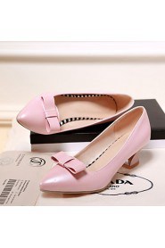 Women's Shoes Low Heel Pointed Toe Heels Office & Career/Dress Black/Pink/White