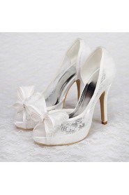 Women's Wedding Shoes Heels / Platform Sandals Wedding / Party & Evening / Dress White