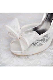 Women's Wedding Shoes Heels / Platform Sandals Wedding / Party & Evening / Dress White