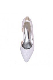 Women's Wedding Shoes Pointed Toe Flats Wedding / Party & Evening Black / Ivory / White