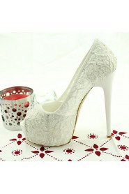 Women's Wedding Shoes Heels / Peep Toe Sandals Wedding / Dress White