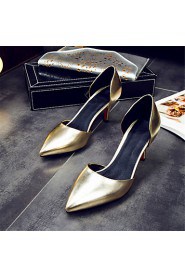 Women's Shoes Stiletto Heel Heels / Pointed Toe Heels Wedding / Party & Evening / Dress Purple / Red / Silver / Gold