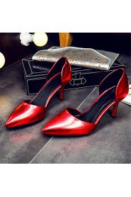 Women's Shoes Stiletto Heel Heels / Pointed Toe Heels Wedding / Party & Evening / Dress Purple / Red / Silver / Gold