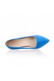 Women's Shoes Leatherette Stiletto Heel Heels Heels Wedding / Office & Career / Dress Black / Blue / Yellow