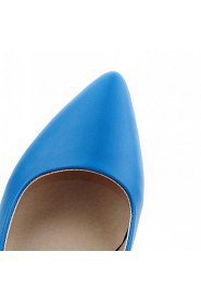 Women's Shoes Leatherette Stiletto Heel Heels Heels Wedding / Office & Career / Dress Black / Blue / Yellow