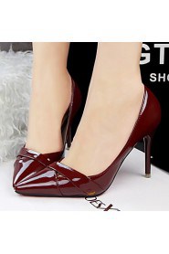 Women's Shoes Stiletto Heel Heels / Pointed Toe / Closed Toe Heels Dress Black / Pink / Red / Orange / Burgundy