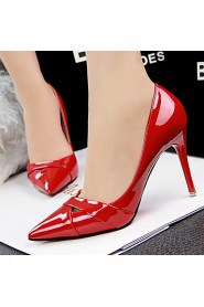 Women's Shoes Stiletto Heel Heels / Pointed Toe / Closed Toe Heels Dress Black / Pink / Red / Orange / Burgundy