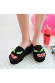 Women's Shoes Customized Materials Flat Heel Slippers Slippers Outdoor / Dress / Casual Blue / Green / Pink / White