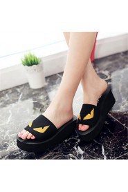 Women's Shoes Customized Materials Flat Heel Slippers Slippers Outdoor / Dress / Casual Blue / Green / Pink / White