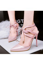 Women's Shoes Stiletto Heel Heels / Pointed Toe / Closed Toe Heels Casual Black / Pink / White / Gray