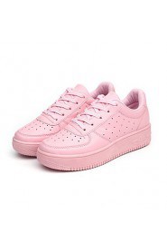 Women's Shoes Platform Creepers / Comfort Fashion Sneakers Casual Pink / White