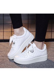 Women's Shoes Platform Creepers / Comfort Fashion Sneakers Casual Pink / White