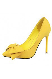 Women's Shoes Stiletto Heel Heels/Pointed Toe/Closed Toe Heels Dress Black/Blue/Yellow/Pink/Red
