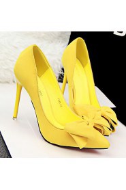 Women's Shoes Stiletto Heel Heels/Pointed Toe/Closed Toe Heels Dress Black/Blue/Yellow/Pink/Red