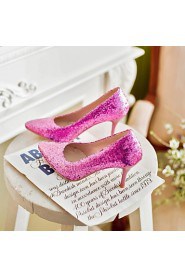 Women's Shoes Glitter/Stiletto Heel/Pointed Toe Heels Wedding/Party & Evening/Dress Purple/Silver/Gold