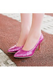 Women's Shoes Glitter/Stiletto Heel/Pointed Toe Heels Wedding/Party & Evening/Dress Purple/Silver/Gold