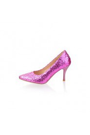 Women's Shoes Glitter/Stiletto Heel/Pointed Toe Heels Wedding/Party & Evening/Dress Purple/Silver/Gold