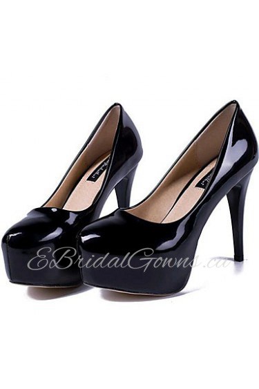 Women's Shoes Leatherette Stiletto Heel Heels Heels Party & Evening Black / Gray