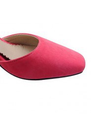 Women's Shoes Chunky Heel Heels / Slippers / Square Toe Heels Casual Black / Pink / Red / Gray / Orange