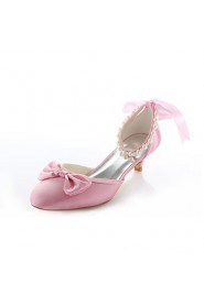 Women's Wedding Shoes Heels / Round Toe Heels Wedding / Party & Evening / Dress Pink