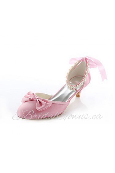 Women's Wedding Shoes Heels / Round Toe Heels Wedding / Party & Evening / Dress Pink