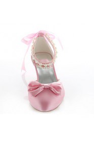 Women's Wedding Shoes Heels / Round Toe Heels Wedding / Party & Evening / Dress Pink