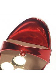 Women's Shoes Heel Heels / Peep Toe Sandals / Heels Party & Evening / Dress / Casual Red / Silver / Gold