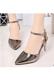 Women's Shoes PU Stiletto Heels Sandals / Heels Wedding / Party & Evening/ Casual Red / Silver / Gold / Champagne